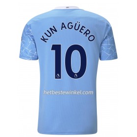 Manchester City Sergio Aguero 10 Voetbalshirts Thuis 2020/21